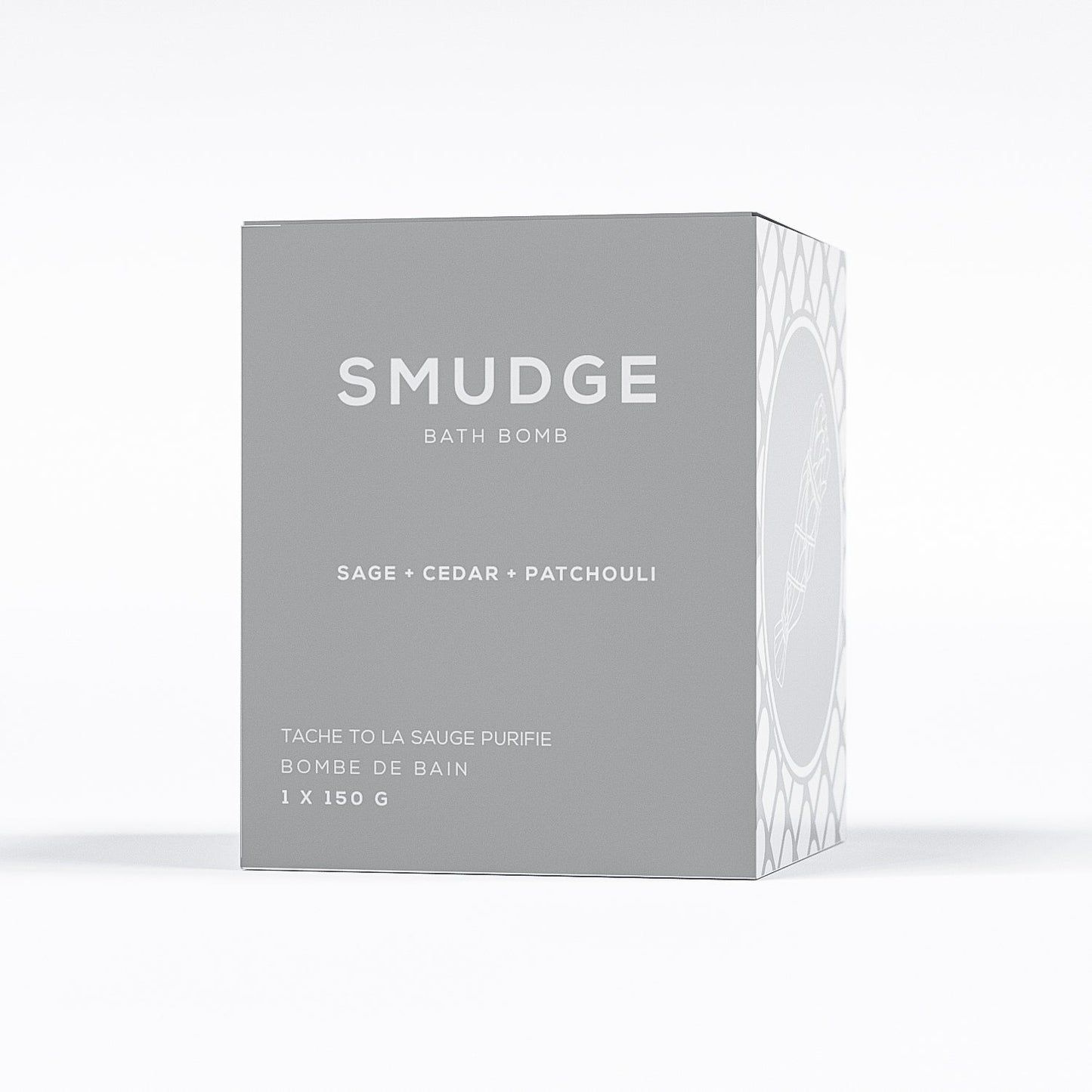 sage bath bomb by bare skin bar in grey box