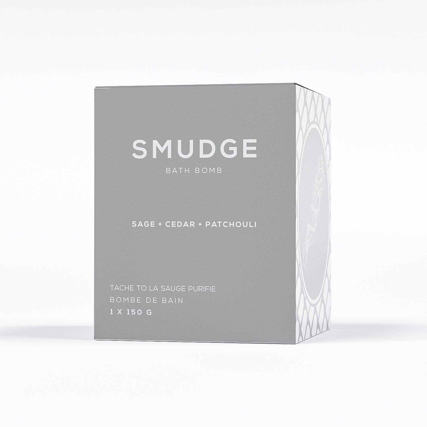 sage bath bomb by bare skin bar in grey box