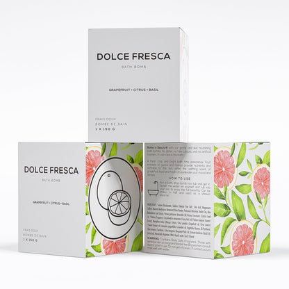 3 pack of dolce fresca bath bomb by bare skin bar
