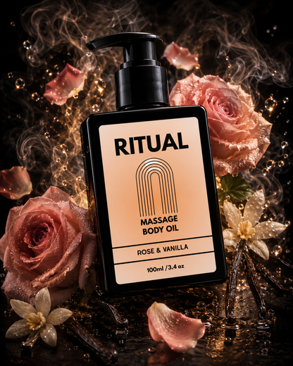 Ritual Massage Body Oil - Rose + Vanilla
