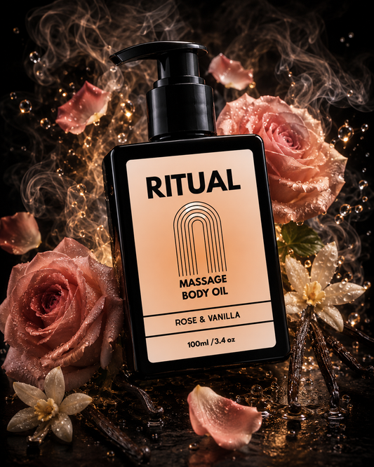 Ritual Massage Body Oil - Rose + Vanilla