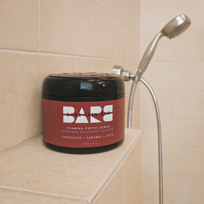 Chocolate Caramel Latte Foaming Coffee Scrub